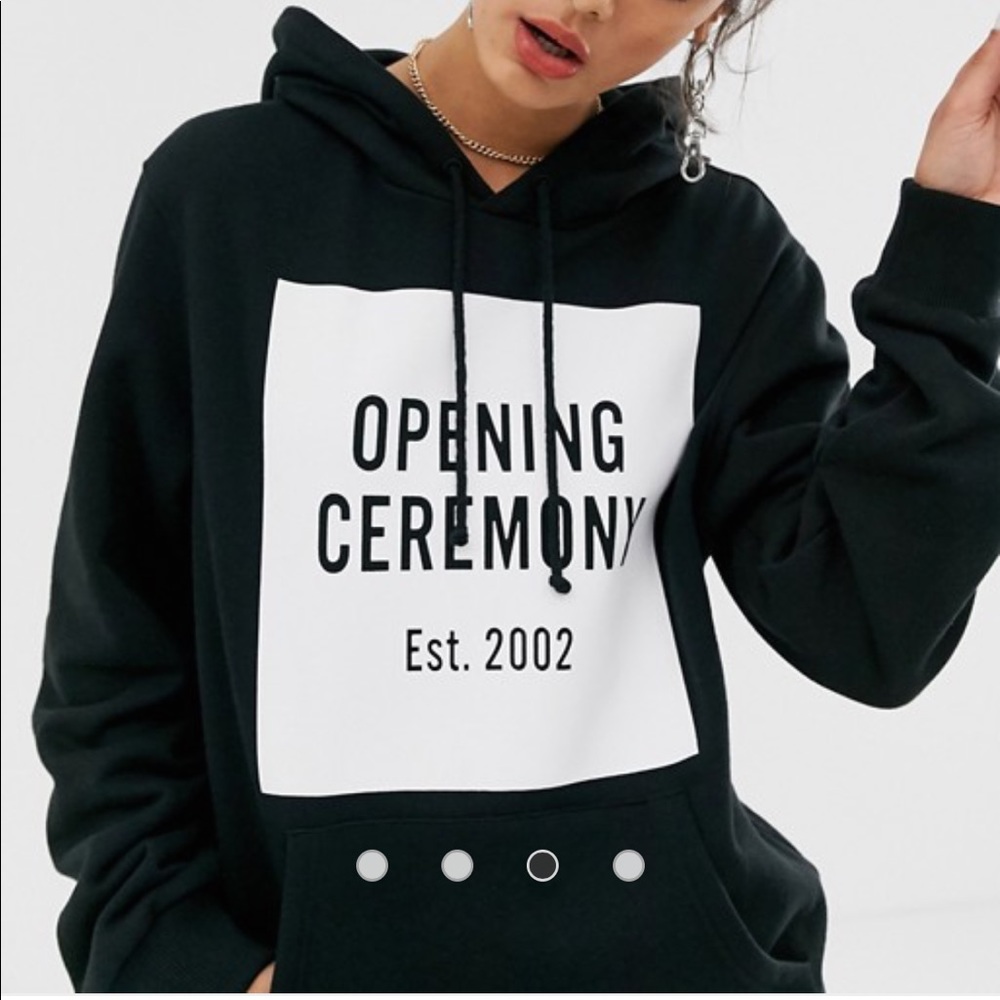 NWT Opening Ceremony box logo Hoodie - Picture 4 of 11